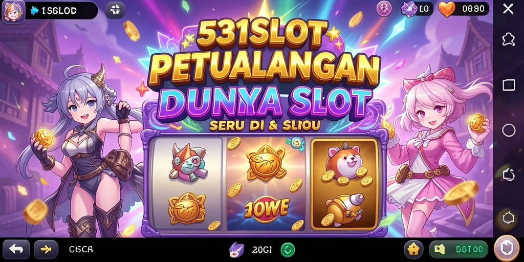 Tampilan gameplay 531SLOT dengan karakter anime yang menarik.