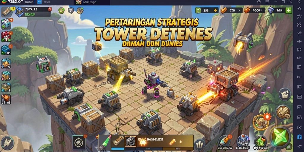 Gameplay seru <strong>738SLOT</strong> di dunia Tower Defense.