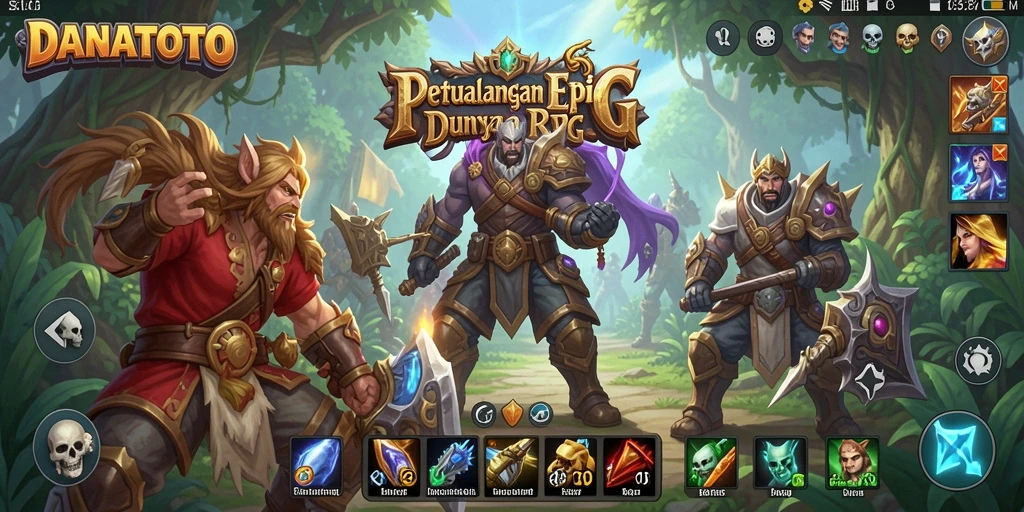 Gameplay memukau dalam <strong>DANATOTO</strong> dengan aksi RPG yang seru.