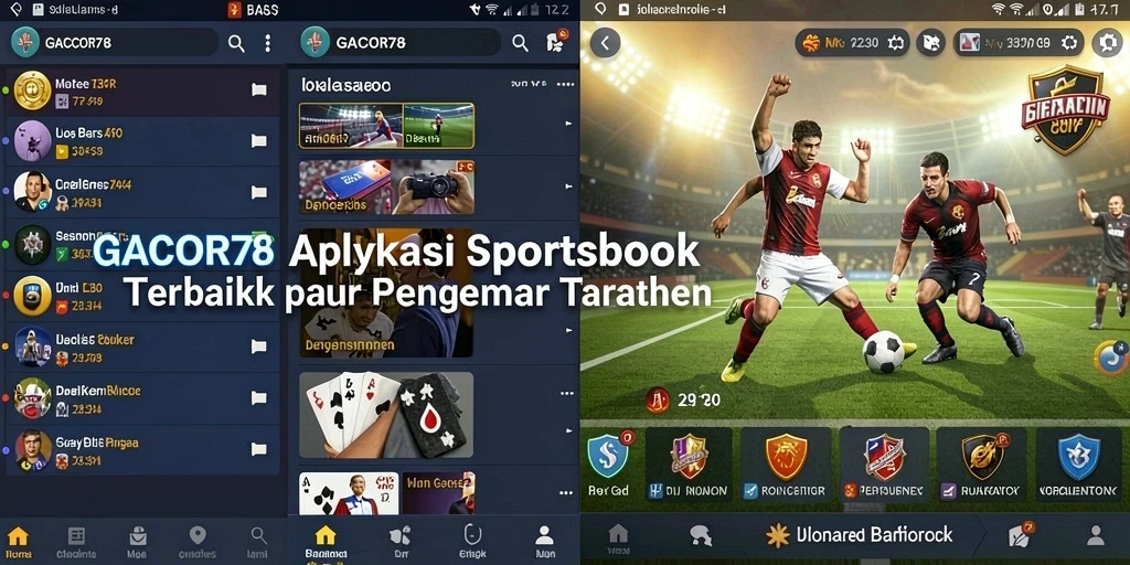 Screenshot utama GACOR78 menampilkan antarmuka taruhan yang menarik dan informatif.