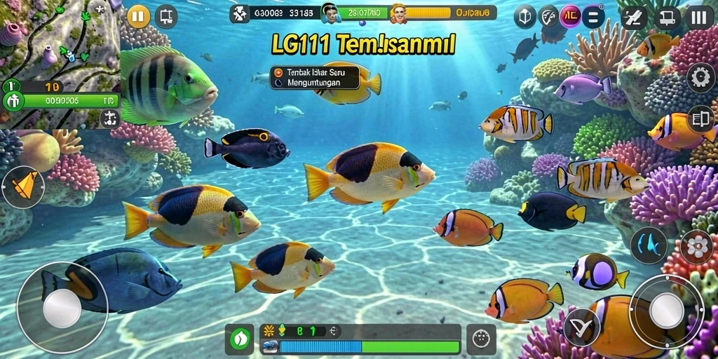 Tampilan gameplay Tembak Ikan yang mendebarkan di LG111.