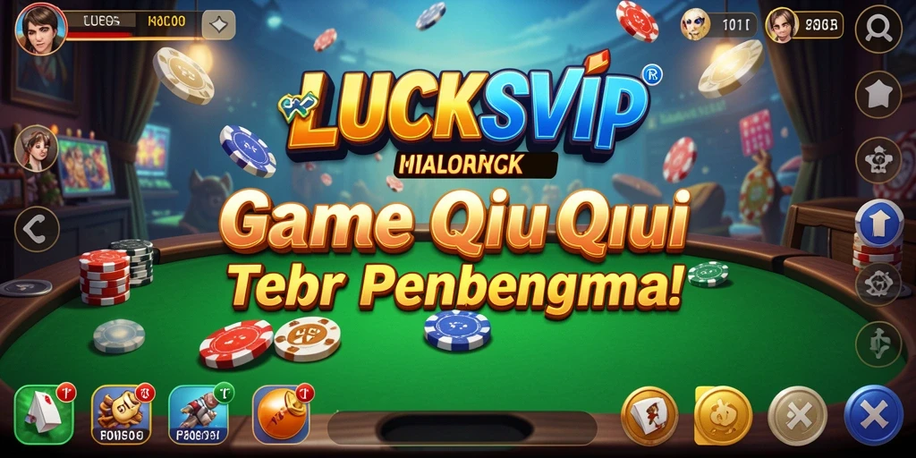 Screenshot menunjukkan gameplay seru dari LUCKSVIP QiuQiu.