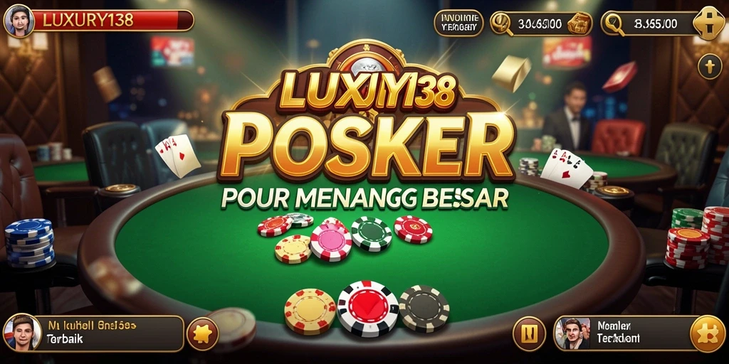 Screenshot menampilkan gameplay seru Poker di LUXURY138.