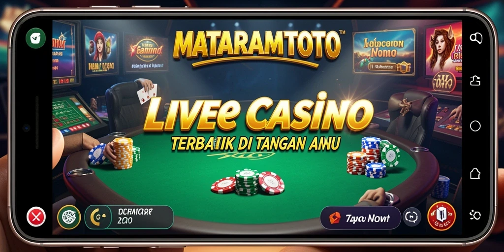 Tampilan gameplay Live Casino yang mendebarkan dan interaktif di MATARAMTOTO.