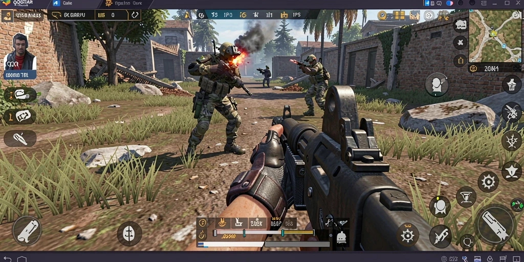 Tampilan menarik dari gameplay seru di QQSTAR.