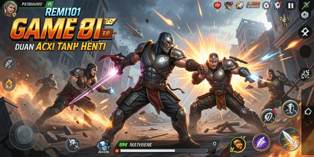 Tampilan action gameplay seru di REMI101.