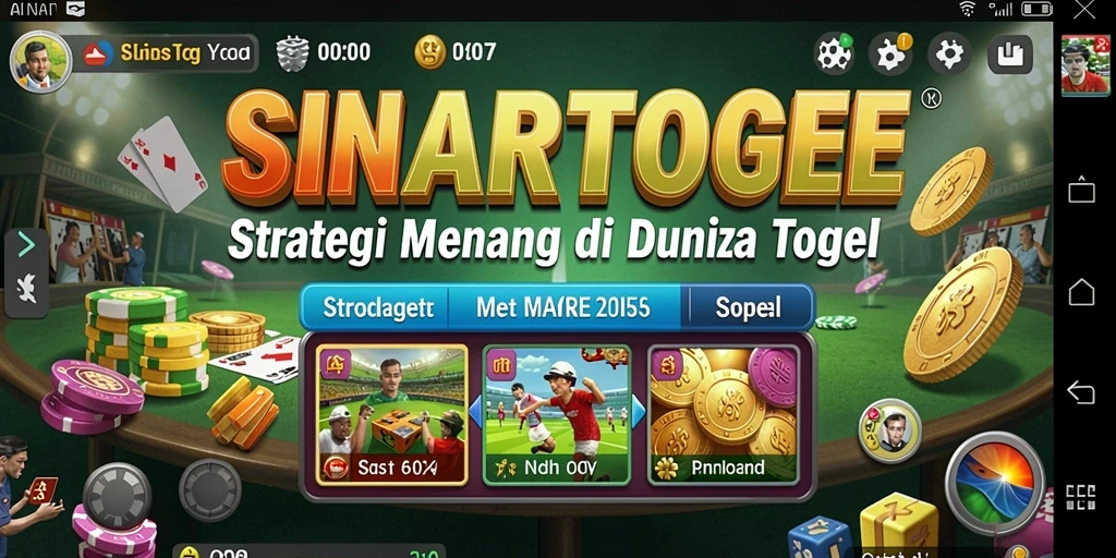 Tampilan gameplay menarik dari SINARTOGEL yang menonjolkan strategi togel.
