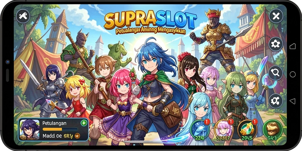 Menampilkan gameplay mengejutkan dari petualangan Anime yang menyenangkan.